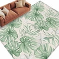 thumbnail image 1 of Rectangle Area Rug 5x8ft,Summer Green Leaves Starfish Water Drop Washable Carpet Non-Slip Runner Accent Rugs Indoor Floor Mat for Bedroom Living Room Decor,Underwater World, 1 of 9