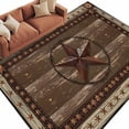 thumbnail image 1 of Rectangle Area Rug 6x9ft,Farmhouse Vintage Country Star Washable Carpet Non-Slip Runner Accent Rugs Indoor Floor Mat for Bedroom Living Room Decor,Rustic Shabby Wooden Plank, 1 of 9