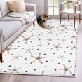 thumbnail image 1 of Rectangle Area Rugs 2.7 x 5 Ft, Starfish Coastal Non-Slip Residential Carpet, Summer Nautical Ocean Sea Modern Art Indoor Crawling Mats Runner Rugs for Living Room/Dining Room/Bedroom, 1 of 8