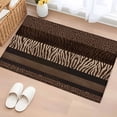 thumbnail image 1 of Rectangle Area Rugs 2 x 3 Ft, Animal Print Non-Slip Residential Carpet, Abstract Leopard Zebra Skin Texture Brown Indoor Crawling Mats Runner Rugs for Living Room/Dining Room/Bedroom, 1 of 8