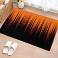 thumbnail image 1 of Rectangle Area Rugs 2 x 3 Ft, Burnt Orange Black Ombre Non-Slip Residential Carpet, Modern Abstract Striped Gradient Indoor Crawling Mats Runner Rugs for Living Room/Dining Room/Bedroom, 1 of 9