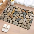 thumbnail image 1 of Rectangle Area Rugs 2 x 3 Ft, Cobblestones Non-Slip Residential Carpet, Gravel Rock Natural Stones Pattern Art Indoor Crawling Mats Runner Rugs for Living Room/Dining Room/Bedroom, 1 of 8