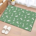 thumbnail image 1 of Rectangle Area Rugs 2 x 3 Ft, Green Spring Easter Non-Slip Residential Carpet, Cute Bunny Botanical Indoor Crawling Mats Runner Rugs for Living Room/Dining Room/Bedroom, 1 of 8
