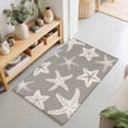 thumbnail image 1 of Rectangle Area Rugs 2 x 3 Ft, Grey Starfish Coastal Non-Slip Residential Carpet, Nautical Summer Ocean Abstract Art Indoor Crawling Mats Runner Rugs for Living Room/Dining Room/Bedroom, 1 of 9