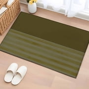 Rectangle Area Rugs 2 x 3 Ft, Olive Green Striped Non-Slip Residential Carpet, Vintage Stripes Ombre Indoor Crawling Mats Runner Rugs for Living Room/Dining Room/Bedroom