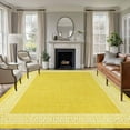 thumbnail image 1 of Rectangle Area Rugs 5 x 8 Ft, Yellow Retro Greek Key Non-Slip Residential Carpet, Geometric Greece Ancient Rustic Indoor Crawling Mats Runner Rugs for Living Room/Dining Room/Bedroom, 1 of 8