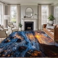 thumbnail image 1 of Rectangle Area Rugs 6 x 9 Ft, Beach Reef Non-Slip Residential Carpet, Beach Sunset Ocean Waves Natural Scenery Indoor Crawling Mats Runner Rugs for Living Room/Dining Room/Bedroom, 1 of 8