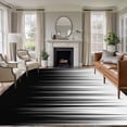thumbnail image 1 of Rectangle Area Rugs 6 x 9 Ft, Black White Non-Slip Residential Carpet, Modern Geometric Abstract Gradient Striped Indoor Crawling Mats Runner Rugs for Living Room/Dining Room/Bedroom, 1 of 9