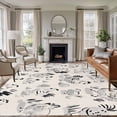 thumbnail image 1 of Rectangle Area Rugs 8 x 10 Ft, Vintage Rooster Farmhouse Non-Slip Residential Carpet, Grey Farm Animals Indoor Crawling Mats Runner Rugs for Living Room/Dining Room/Bedroom, 1 of 9