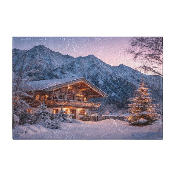 Rectangle Bath Rugs Plush Bathroom Carpet Mat Non Slip Bathroom Mats Beautiful Wooden Chalet