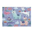 thumbnail image 1 of Rectangle Bath Rugs Plush Bathroom Carpet Mat Non Slip Bathroom Mats Cute Animals in The Snow, 1 of 5