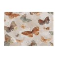 thumbnail image 1 of Rectangle Bath Rugs Plush Bathroom Carpet Mat Non Slip Bathroom Mats Earthy Tones Butterflies, 1 of 5