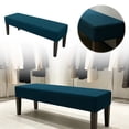 thumbnail image 1 of Rectangle Bench Covers Removable Dining Chair Cover Soft Fit Universal Stretch Bench Chair Slipcovers Washable Seat Protector for Bedroom Living Room Kitchen, 1 of 7