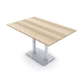 thumbnail image 1 of Rectangle Bistro Height Meeting Table Double Metal Base 48x72 Bar Table, 1 of 5