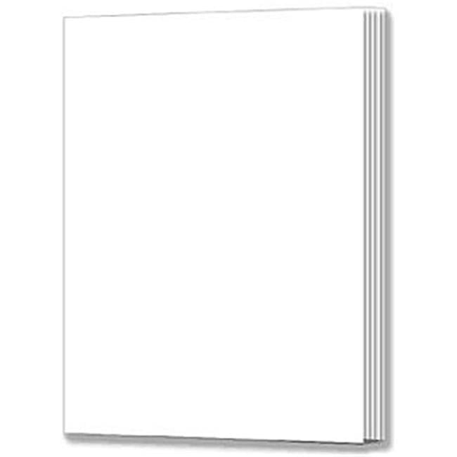 Compact White Paper Soft Cover Blank Books for Kids, 7" x 10", Pack of 12