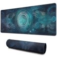 thumbnail image 1 of Rectangle Boho Style Mandala Mouse Mat, Gothic Cool Mousepad with Design, Large Non-Slip Rubber Gaming Mouse Pad with Stitched Edges, Office Mouse Pad for Women Men Kids, 31.5x11.8in, 1 of 7