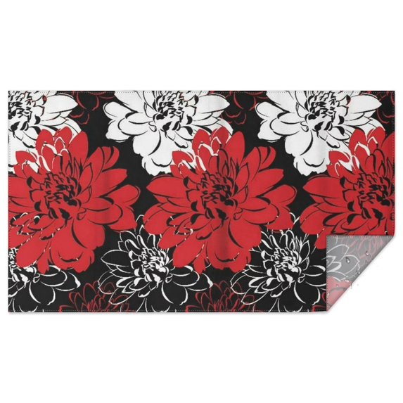 Rectangle Boho Style Waterproof Tablecloth 60×102 Inch, Bohemian Colorful Floral Reusable Indoor/Outdoor Durable Table Cover for Party Kitchen Dinner Room Decor