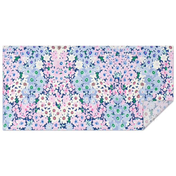 Rectangle Boho Style Waterproof Tablecloth 60×120 Inch, Bohemian Colorful Floral Reusable Indoor/Outdoor Durable Table Cover for Party Kitchen Dinner Room Decor