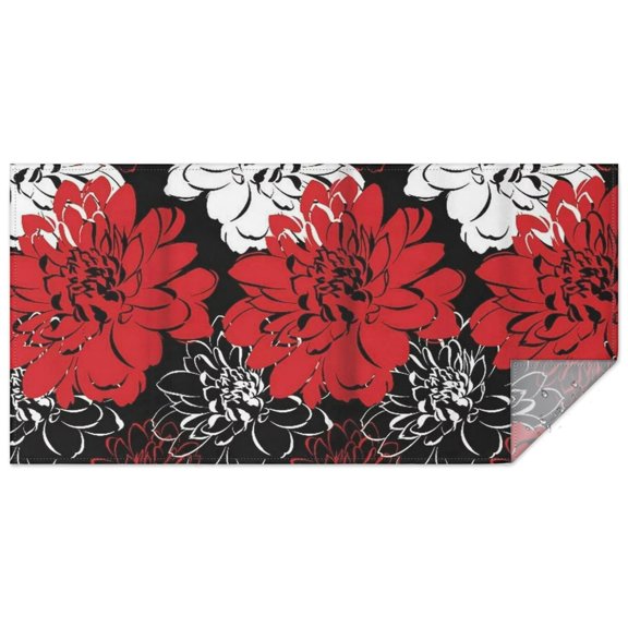 Rectangle Boho Style Waterproof Tablecloth 60×120 Inch, Bohemian Colorful Floral Reusable Indoor/Outdoor Durable Table Cover for Party Kitchen Dinner Room Decor