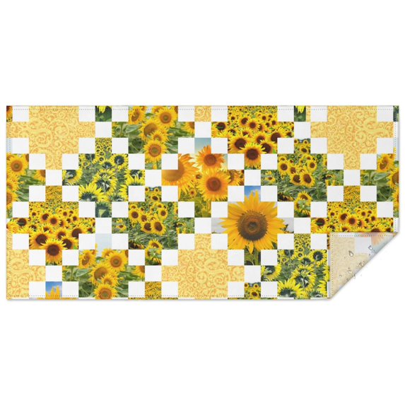 Rectangle Boho Style Waterproof Tablecloth 60×120 Inch, Bohemian Colorful Floral Reusable Indoor/Outdoor Durable Table Cover for Party Kitchen Dinner Room Decor