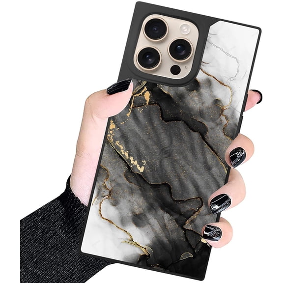 Rectangle Case for iPhone 16 Pro Max, Mandala Chakra Design for Men Boys - Anti-Scratch, Non-Slip + Shockproof Rugged TPU Protective Case