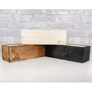 Square Wood Box for Centerpiece 