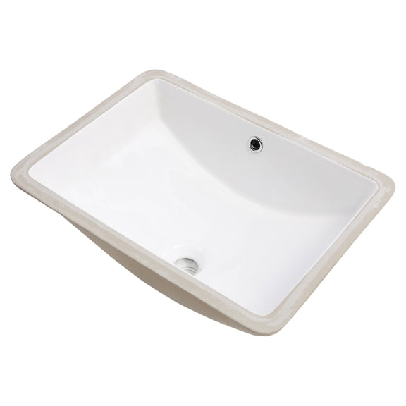 Rectangle Ceramic Bathroom Vanity | Low Water Absorption for Wash | Fine Porcelain Craft | Suits Family Bathroom Decoration