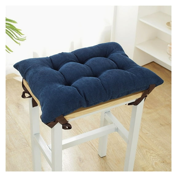 Rectangle Chair Pads Seat Bar Stool Seat Cushion with Ties Thicken Tufted Non Slip Chair Cushion