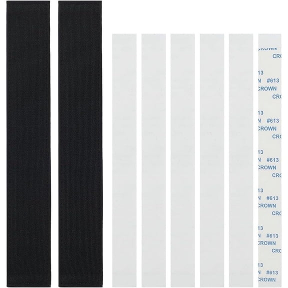 Rectangle Cloth Sweat Liner for Hats Black 182x28x4mm