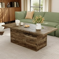 Rectangle Coffee Table, 47.25-Inch Modern Engineered Wood Center Coffee Tables for Living Room, Home Office Wooden Farmhouse Rustic Cocktail Tea Accent Table,Walnut