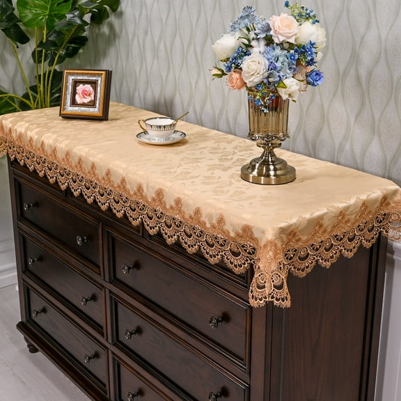 Rectangle Coffee Table Runner Embroidered Tablecloth Lace Table Runner Table Centerpiece Doily Placemat Nightstand Dresser Scarf