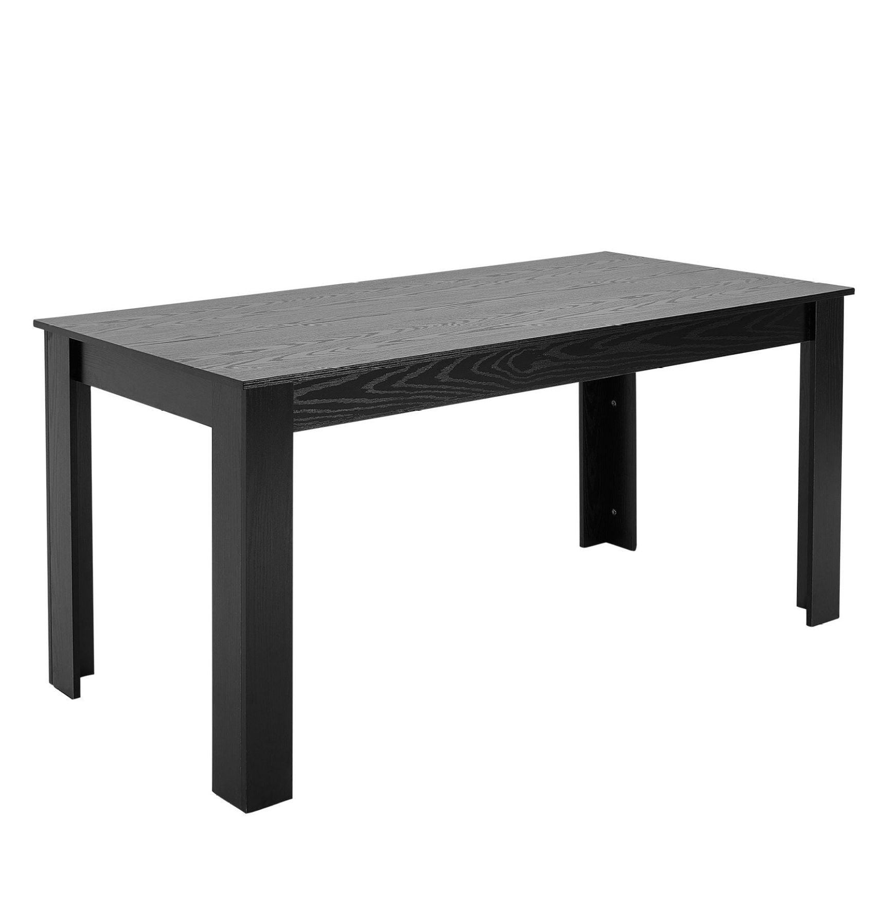 Rectangle Dining Table 63 inch, Wood Kitchen Table for 4-6 Person ...