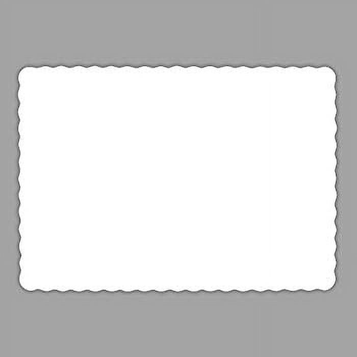 Rectangle Disposable Paper Placemat (100 Pack) 10 x 14 Inches White
