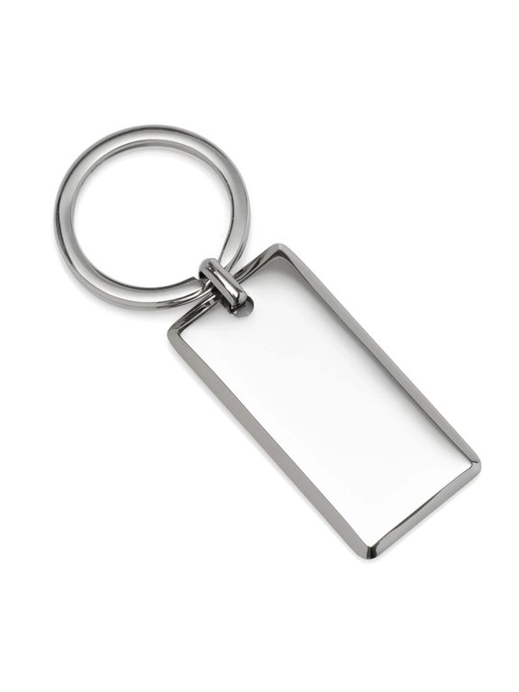 Rectangle Engravable Stainless Steel Key Chain