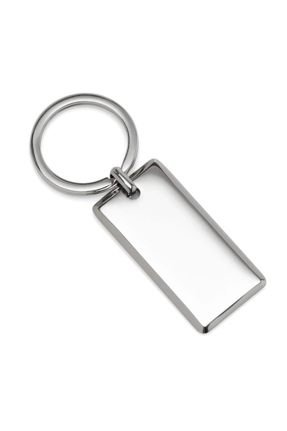 Rectangle Engravable Stainless Steel Key Chain