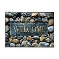 thumbnail image 1 of Rectangle Entrance Door Mat, Entry Way Doormat Front Door Rugs Outdoors Heavy Duty Welcome Mat, Non Slip Low Profile for Garage (Small), 1 of 6