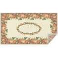 thumbnail image 1 of Rectangle Fall Tablecloth, Fall Pumpkins Table Cloth and Table Cover for Fall Picnic, Family Gatherings and Thanksgiving Party, Thanksgiving Decorations Pumpkin and Turkey, 60" x 102", 1 of 1