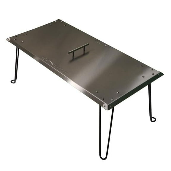 Rectangle Fire Pit Heat Deflector in Stainless Steel