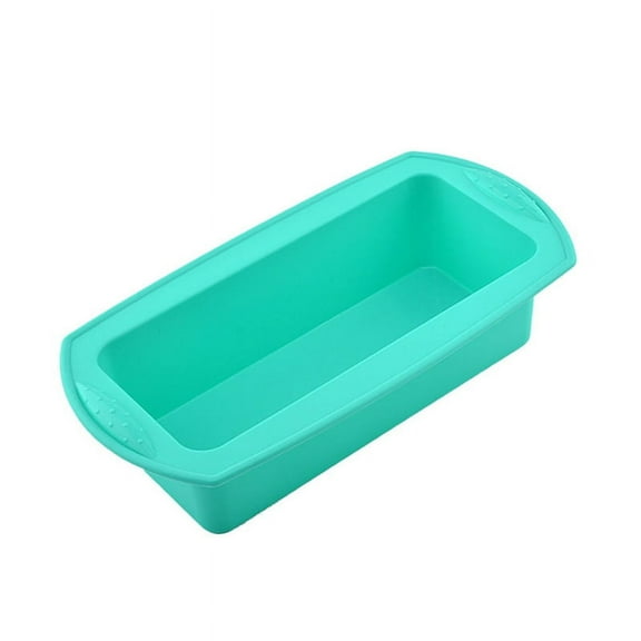 Rectangle Flexible Silicone Cake Pan Food Grade Non Stick Cake Bakeware Cake Mold Baking Loaf Tool Pastry Baking Mould