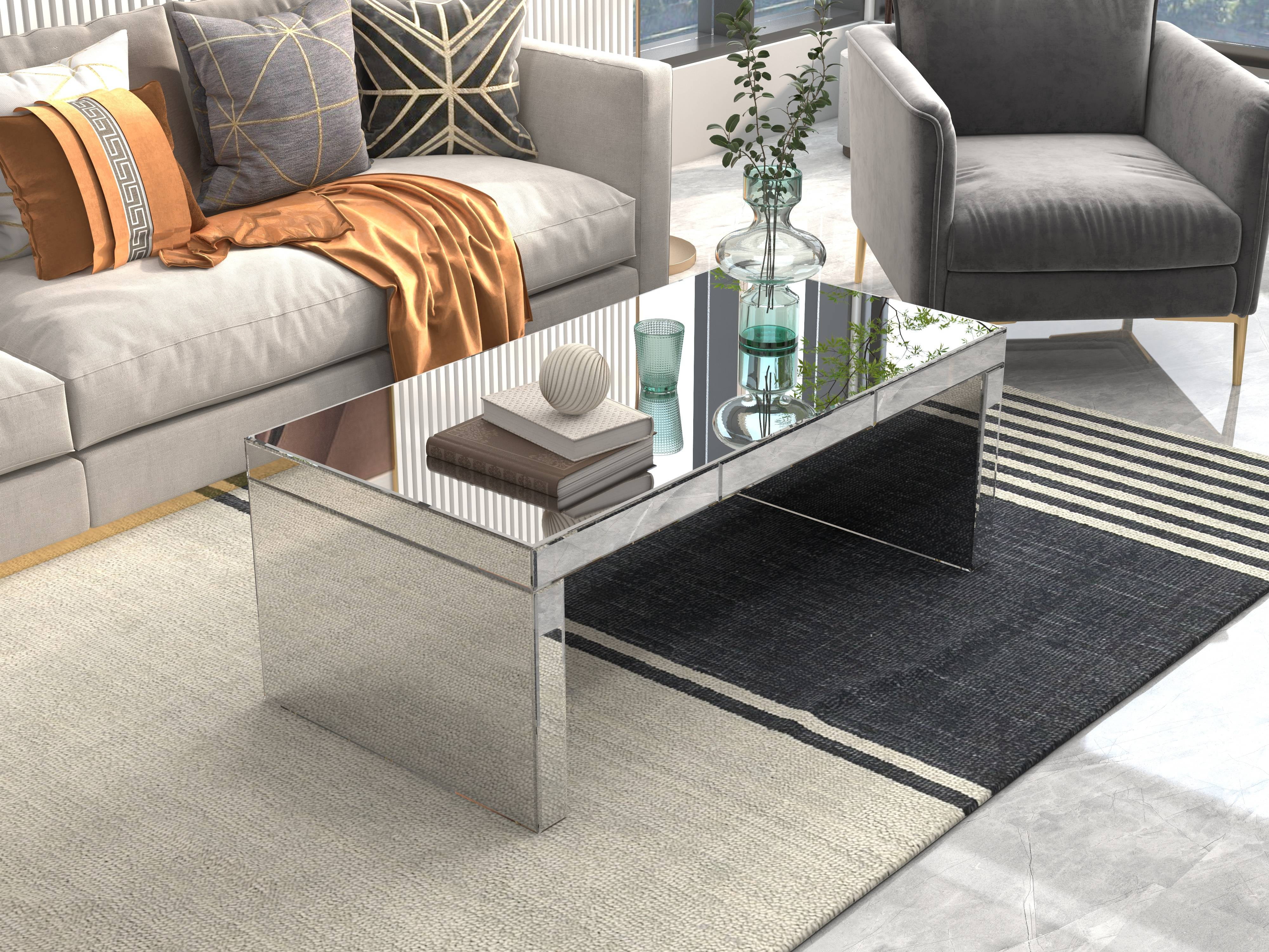 Coffee mirror table discount