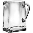 thumbnail image 1 of Rectangle Glass Pitcher with handle, With Spout, Ice Lip, Handmade by Barski, 43 oz., 8"H, Made in Europe, 1 of 1