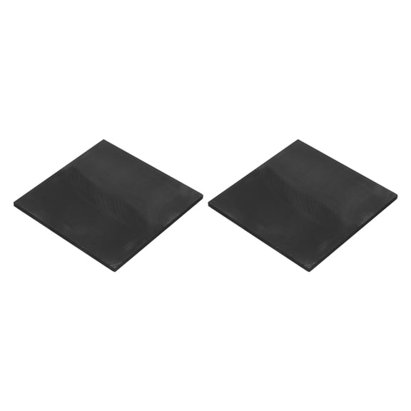 Rectangle Graphite Block Disk Ingot High Purity Graphite Electrode Plate Sheet 100x100x4mm for Melting Casting Electrolysis, Pack of 2