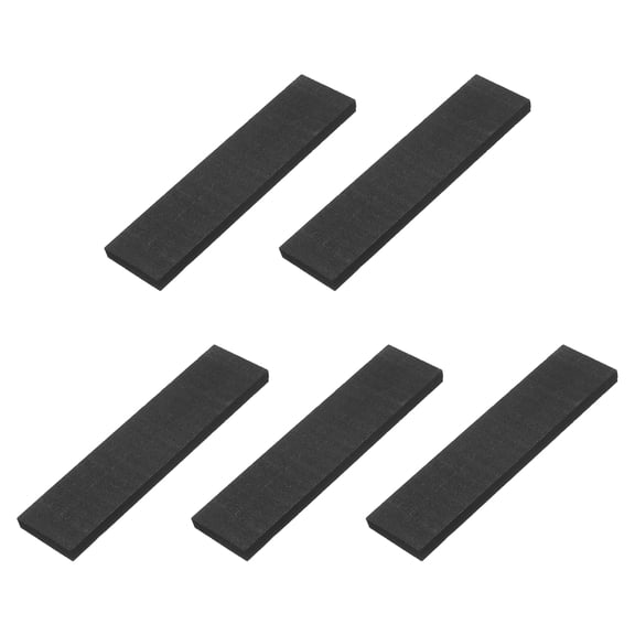 Rectangle Graphite Block Disk Ingot High Purity Graphite Electrode Plate Sheet 100x25x5mm for Melting Casting Electrolysis, Pack of 5