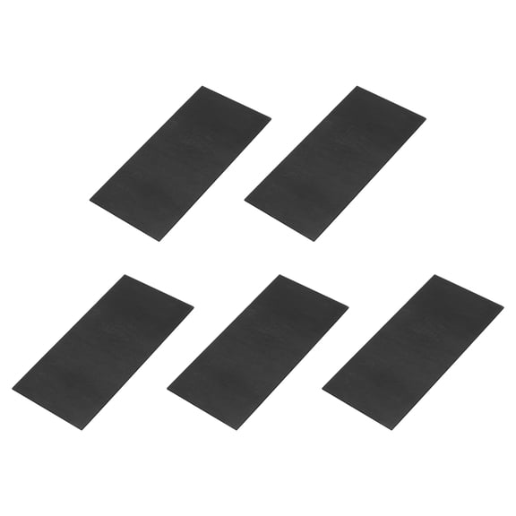 Rectangle Graphite Block Disk Ingot High Purity Graphite Electrode Plate Sheet 100x50x1mm for Melting Casting Electrolysis, Pack of 5