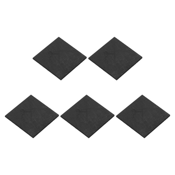 Rectangle Graphite Block Disk Ingot High Purity Graphite Electrode Plate Sheet 20x20x1mm for Melting Casting Electrolysis, Pack of 5