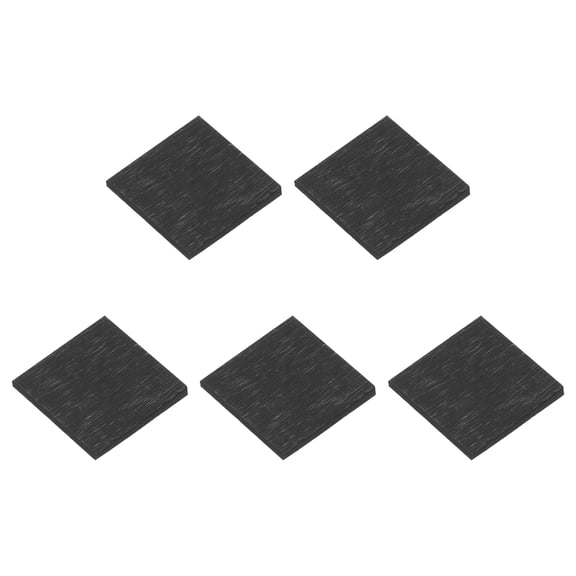 Rectangle Graphite Block Disk Ingot High Purity Graphite Electrode Plate Sheet 20x20x2mm for Melting Casting Electrolysis, Pack of 5