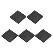 Rectangle Graphite Block Disk Ingot High Purity Graphite Electrode Plate Sheet 37.5x37.5x5mm for Melting Casting Electrolysis, Pack of 5