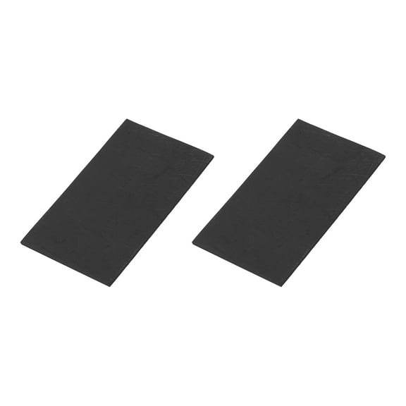 Rectangle Graphite Block Disk Ingot High Purity Graphite Electrode Plate Sheet 50x30x1mm for Melting Casting Electrolysis, Pack of 2