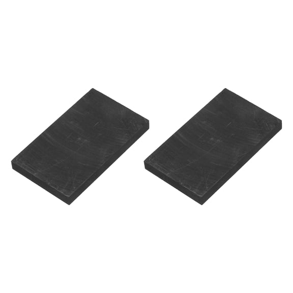 Rectangle Graphite Block Disk Ingot High Purity Graphite Electrode Plate Sheet 50x30x5mm for Melting Casting Electrolysis, Pack of 2