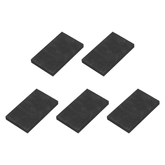 Rectangle Graphite Block Disk Ingot High Purity Graphite Electrode Plate Sheet 50x30x5mm for Melting Casting Electrolysis, Pack of 5